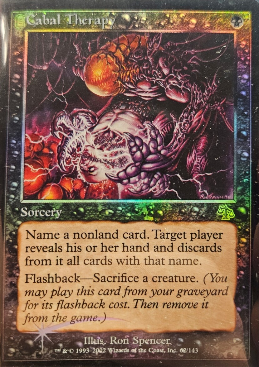 MTG Cabal Therapy X1 Judgement NM/LP - FOIL
