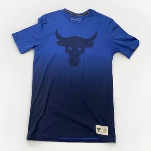 Under Armour Dwayne The Rock Johnson Shirt Herren S Blau Blood Sweat Respect - Bild 1 von 12