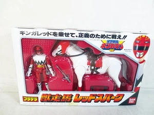 NEW Seijuu Sentai Gingaman PlaDelu Beast Race Horse Red Spark Figure BANDAI JP - Picture 1 of 2