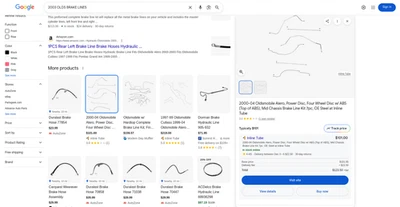 Líneas de freno delanteras a traseras ABS 4W disco AIN0103OM-CPP para Oldsmobile Aurora 01-03 Foto 1 de 3