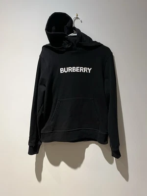 Sudadera con capucha negra Burberry para mujer talla pequeña Foto 1 de 4