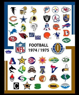 Capacetes de futebol americano NFL logotipo vintage pôster impressão em placa de metal 12x8 polegadas antigo novo sem etiquetas - Imagem 1 de 4