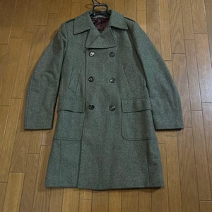Dolce & Gabbana Double Breasted Wool Coat Olive Green From Japan - Picture 1 of 24