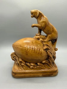 Vintage Keramik Keramik Löwe / Panther Fußball Figur Mid Century Periode - Bild 1 von 17