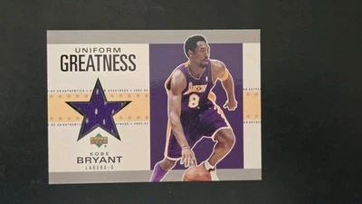 2002-03 KOBE BRYANT UD AUTHENTICS UNIFORM GREATNESS JERSEY SP INSERT #KB-U! - Image 1 of 4