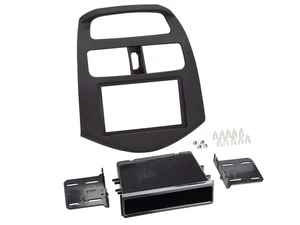 Adaptateur de façade 2-DIN pour avec vide poche Chevrolet Spark 2012 > noir - Imagen 1 de 1