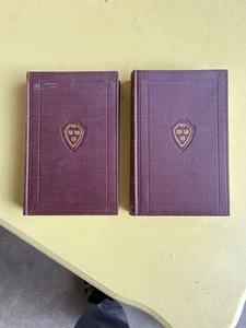 1910 Harvard Classics 5 Ft Shelf of Books Maroon #46 & #47 Elizabethan Drama 1&2 - Picture 1 of 10