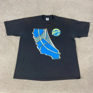 Vintage Pro Club Golden State Warriors T Shirt Size 3XL Black NBA Rare - Picture 1 of 7