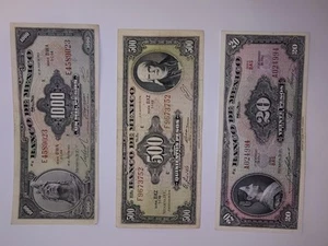 Billetes Antiguos De Mexico - Picture 1 of 6