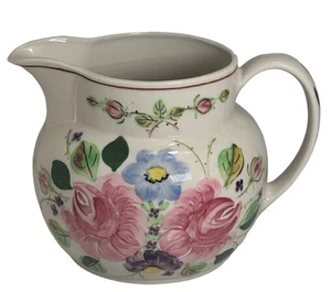 "Jarra de cerámica vintage Blue Ridge Southern 'Alicia' pintada a mano floral 6,25""" - Imagen 1 de 6