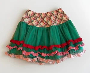 Matilda Jane Girl On The Go Skirt Wonderment Bow Tiered Tulle Ruffle Girl Sz 14 - Picture 1 of 7