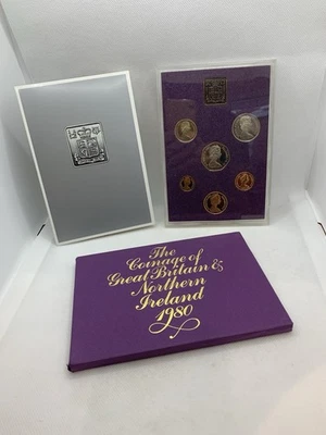 1980 Royal Mint Proof Coin Set Coinage Of Great Britain and NI Birth Year Gift - Image 1 of 2