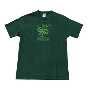 Camiseta De Colección Mickeys Malta Licor Promo Cerveza Abeja Gráfica Para Hombre Grande Años 90 Verde - Imagen 1 de 5