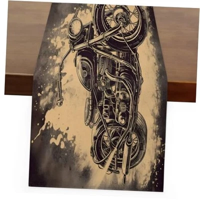 13 x 60 мотоциклетных дорожек для стола, украшение стола для вечеринки свадьбы 13 x 60 дюймов - Изображение 1 из 4