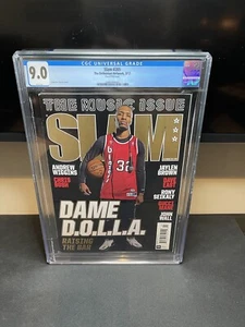 CGC 9.0 NEWSSTAND EDITION Slam Magazine(original)Damian Lillard-March 2017 - Picture 1 of 1