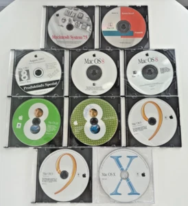 Apple Mac OS Betriebssystem Sammlung - Versionen 7.5 bis 10.1 - EINMALIG RARE - Bild 1 von 5