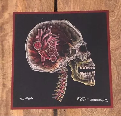 EMEK X-Ray Skull Red with Stripes Foil Print xx/100 - Image 1 of 3