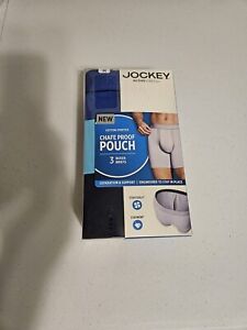 Jockey Mens Chafe Proof Pouch Stretch Boxer Brief - 3 Pack Underwear Med 32-34