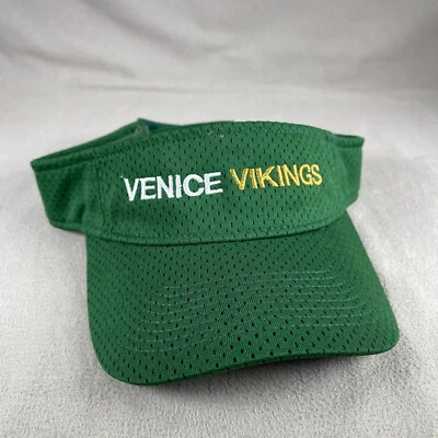 Venice Vikings Visera Sombrero Hombres OS Verde Correa Gorra Sol Malla Bordada Augusta Foto 1 de 4