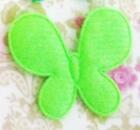 100 Solid Felt 1.75" Butterfly Applique/Basic/Padded/Craft/Bow H213-Pick Color