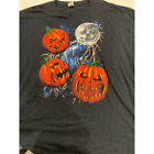T-shirt graphique Jack O Lantern Moon Lightning Halloween fruit du métier 3XL