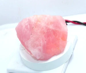 1015 Ct Natural Pink Madagascar Rose Quartz Certified Rough Loose Gemstone - Picture 1 of 7