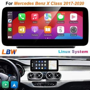 10.25'' Car Linux Screen Carplay Radio Navi Wifi For Benz X Class 2017-20 NTG5.0 - Picture 1 of 12