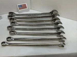 Craftsman Cross Point Metric Combination Wrenches, 8pc, 8, 10, 12-15, 17, 18 USA - Picture 1 of 12