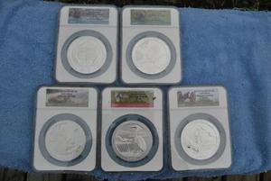 2015, NGC, America the Beautiful 5 ounce set, SP70, First Day of Issue - Picture 1 of 5