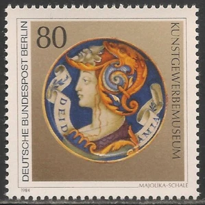 Deutschland Berlin #9N491 (A146) ss MNH - 1984 80pf Emaille Teller, 16. Jahrhundert - Bild 1 von 1