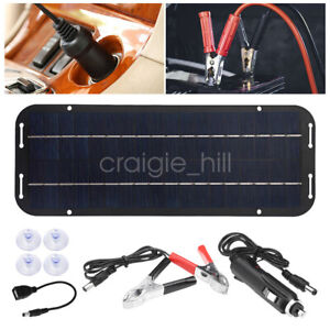 Solar Panel Kit LED Light Bulb Tent Lamp USB Phone Charging Home Outdoor Camping