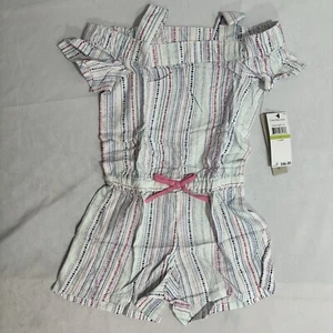 Calvin Klein Jeans Girls Romper Size 4 Pink Sleeveless Casual Summer Fashion - Picture 1 of 7