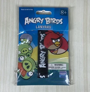 Angry Birds Lanyard RED BIRD Commonwealth Black 2010 NIP - Picture 1 of 6