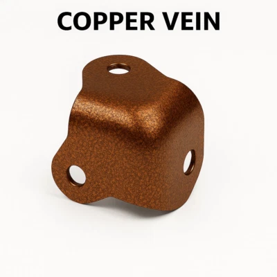 Copper Vein 3-Hole Amp Corners – Heavy Duty  Amp & Case Hardware (Set of 8) - Image 1 of 3