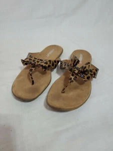 Aerosoles Leopard Print Sandals Size 7.5 Used Lot#1481 - Picture 1 of 6