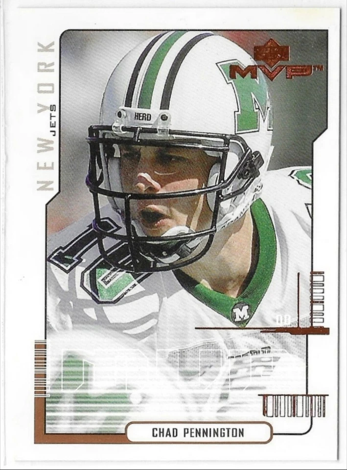 2000 Upper Deck MVP Chad Pennington Rookie Card #208 - Image 1 of 1