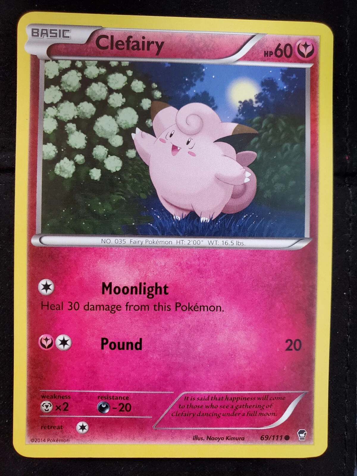 Pokémon TCG Clefairy Furious Fists 69/111 Regular Common LP