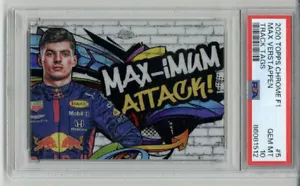 2020 TOPPS CHROME F1 TRACK TAGS #5 MAX VERSTAPPEN ROOKIE RC CARD PSA 10 LOW POP - Picture 1 of 2
