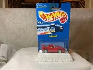 Hot Wheels 1993 Camaro #262 Red All Blue Card! - Picture 1 of 3