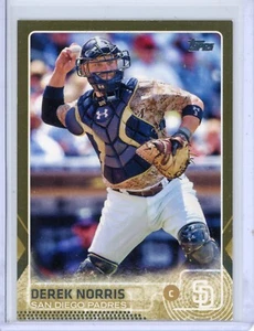 2015 Topps Update Derek Norris US167 Gold 0892/2015 San Diego Padres - Picture 1 of 1