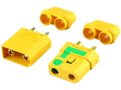 XT90S Stecker + Buchse Goldkontakte Antiblitz Schutz vs Knall Blitz Amass 1 Paar - Bild 1 von 2