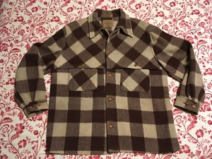 Vintage 40s BUCK SKEIN JOE Plaid Wool Hunting Outdoors JACKET COAT Rockabilly  - Picture 1 of 12