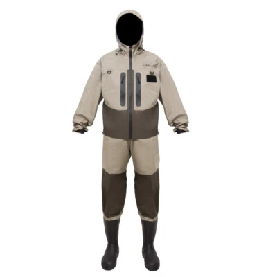 Waterproof Breathable Fly Fishing Clothes Wader Jacket Wading clothing apparel - Image 1 of 4