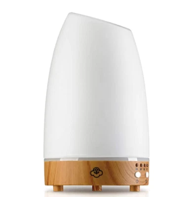 Serene House Diffuser Astro Scentilizer White Small Glass Wood Base 150sq ft NEW - Image 1 of 4