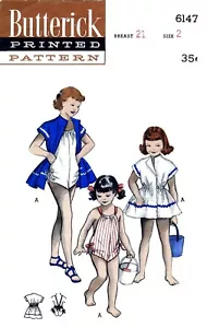 Costume da bagno BUTTERICK 6147 modello costume da bagno pagliaccetto costume da sole costume da gioco e copricostume - Foto 1 di 4