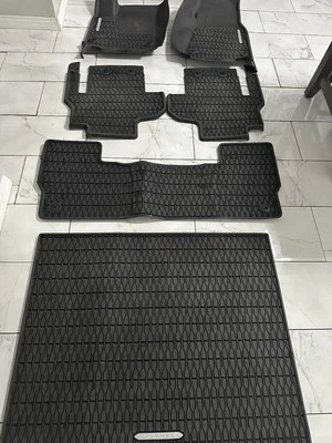2022 24 Jeep Wagoneer Mopar All Weather Floor Mats & Cargo Mat L Set. 82216637AA - Image 1 of 4