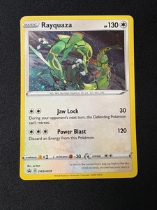 2020 Pokemon Rayquaza Cosmos Holo Black Star Promo SWSH029 - Picture 1 of 2