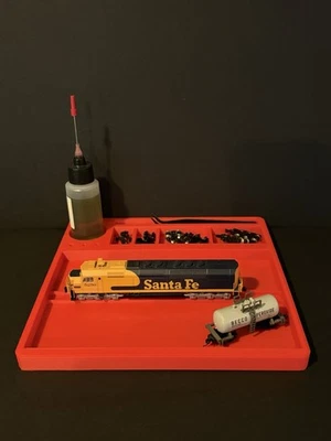 N Scale Train Build Plate, Setup Plate, Work Station, Model Railroad - Image 1 of 3