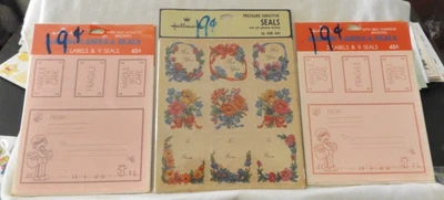Lote de 3 paquetes de pegatinas HALLMARK - etiquetas y sellos, 54 en total Foto 1 de 2