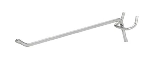 SSWBasics 6 inch Pegboard Hooks (Pack of 20) - Chrome - Fits ¼” or ⅛” Pegboard - Picture 1 of 1